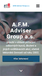 Mobile Screenshot of afm-adviser-group.cz